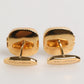 Gold Malachite Green Stone Square Men's Accessory Cufflink