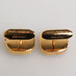 Gold Malachite Green Stone Square Men's Accessory Cufflink