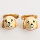 Brass Gold Tone Dog Puppy Men's Accessories Cufflink