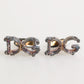 Gold Tone 925 Sterling Silver DG Logo Accessory Cufflink