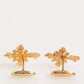 Gold Tone Brass Cross Crystal Men Accessory Cufflink