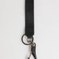Black Burgundy Polyester DG Logo Men Keychain Keyring