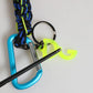 Multicolor Polyester Tape String DG Logo Keychain Keyring