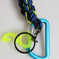 Multicolor Polyester Tape String DG Logo Keychain Keyring