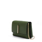 Dark Green Leather Crossbody Bag