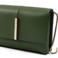 Dark Green Leather Crossbody Bag