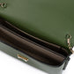 Dark Green Leather Crossbody Bag