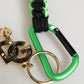 Multicolor Polyester Tape String DG Logo Keychain Keyring