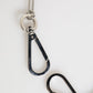 Silver Tone Metal Chain DG Logo Pendant Men Necklace