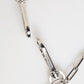 Silver Tone Metal Chain DG Logo Pendant Men Necklace
