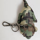 Multicolor Camouflage Animal Silhouette Keychain Keyring