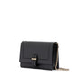 Dark Grey Leather Clutch Bag