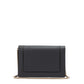 Dark Grey Leather Clutch Bag