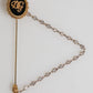 Lapel Pin DG Logo Gold Chain Mens Accessories Brooch