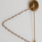 Lapel Pin DG Logo Gold Chain Mens Accessories Brooch