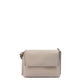 Beige Grained Leather Crossbody Bag