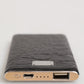 Black Leather Exotic Skin 3000mAh Power Bank Charger USB