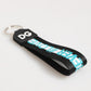 Multicolor Logo Polyester Brass Holder Keychain Keyring
