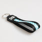 Multicolor Logo Polyester Brass Holder Keychain Keyring