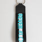 Multicolor Logo Polyester Brass Holder Keychain Keyring