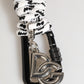 Multicolor Polyester Tape String DG Logo Keychain Keyring