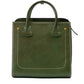 Green Leather Tote Bag