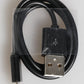 Black Leather Embossed Skin 3000mAh Power Bank Charger USB
