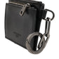 Black Leather Zip Logo Keyring Coin Purse Keyring Wallet