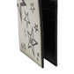 White Leather DG Star Logo Bifold Card Holder Wallet