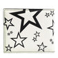 White Leather DG Star Logo Bifold Card Holder Wallet