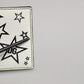 White Leather DG Star Logo Bifold Card Holder Wallet