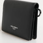 Black Leather DG Logo Bifold Card Holder Men Borse Wallet