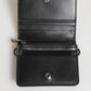 Black Leather DG Logo Bifold Card Holder Men Borse Wallet