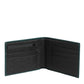 Green Leather DG Logo Engrave Bifold Card Holder Wallet