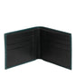 Green Leather DG Logo Plaque Bifold Card Holder Wallet