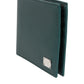 Green Leather DG Logo Engrave Men Bifold Card Holder Wallet