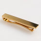 Gold Tone Brass Logo Branded Men Accessory Tie Clip Bar