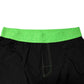 Black Green Logo Waistband Beachwear Short Swimwear