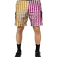 Multicolor Playing Card Camouflage Shorts Swimwear