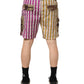 Multicolor Playing Card Camouflage Shorts Swimwear