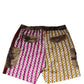 Multicolor Playing Card Camouflage Shorts Swimwear
