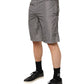 Light Gray Nylon Elastic Waist Shorts Swimwear