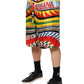 Multicolor Sicilian Carretto Shorts Swimwear