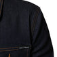 Indigo Blue Denim Slim Fit Logo Patch Jacket