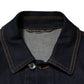 Indigo Blue Denim Slim Fit Logo Patch Jacket