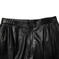 Black Lamb Leather Trousers Men Pants