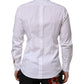 White Cotton GOLD Long Sleeves Formal Men Shirt