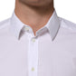 White Cotton GOLD Long Sleeves Formal Men Shirt