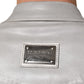 Metallic Gray Cotton Button Down Men Shirt