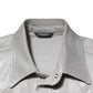 Metallic Gray Cotton Button Down Men Shirt